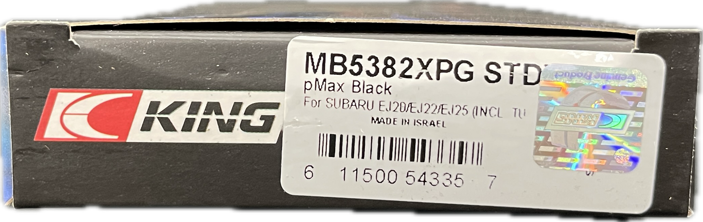 King Racing pMax Black Main Bearings - MB5382XPG STDX